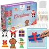 Kalėdinis lyginimo karoliukų rinkinys La Manuli Happy Christmas, 4500 vnt., su priedais