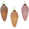 Kalėdinių eglės žaisliukų rinkinys DECORIS Forest Pinecone, 3 rūšys, 6 x 12,5 cm, 2 vnt