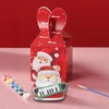 Kalėdų paveikslo gipsinė figūrėlė Kalėdų senelis 6,5 cm rinkinys su dažais ir teptuku artmaker