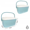Kamai Coolbox 20L KAMAI BUBBLE baby mėlynas kelioninis šaldytuvas įdėklų šaldymui