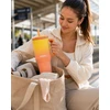 Kambukka Rio Tumbler termopuodelis su šiaudeliais 950ml Soft Sunrise + dėžutė