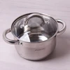 Kamille VIRTUVĖS PUODAS PLIENAS 2.1 LGAZ TRADICINĖ INDUKCIJA 16 CM SU dangteliu