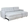 Home4You Kampinė sofa-lova WAIOLA Pilka