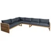Home4You Kampinė sofa SERENITY 2+2+2, Modulinė Tikmedžio mediena