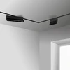 Kampinis horizontalus jungimas užglaistomų bėgelių magnetinės sistemos DPM MTL-R-L-B