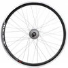 Kands Priekinis dviračio ratas 26 colių priekinis Shimano 3W generatorius Juodas Conical