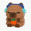 Kapibaros blokeliai su vaisiais 380 vnt. CAPYBARA statybiniai blokeliai
