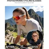 KAPVOE fotochrominiai dviračių akiniai su TR90, sportiniai moteriški vyriški UV400