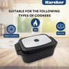 Karcher aliuminio keptuvė 8 7l su nepridegančia danga, juoda