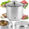 Karl Hausmann DIDELIS PUODAS 19L INDUKCINIŲ DUJŲ AUKŠTAI PLIENINIS PUODAS GASTRO KIETUS DANGIS
