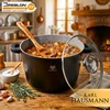Karl Hausmann DIDELIS PUODAS 6,2L INDUKCINĖS DUJINĖS AUKŠTOJO MARMULIO PUODAS ORKAITĖS PUODUOMS