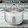 Karl Hausmann INDUKCINĖS DUJINĖS NERŪDIJANTOJO PLIENO 6L 26cm SU DANGIU KIETUS PUODAS