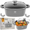Karl Hausmann INDUKCINIS DUJINIS GRANITINIS PUODAS 4,4L 24cm SU DANDU MAŽAS PUODAS PILKAS
