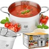 Karl Hausmann INDUKCINIS PUODAS DUJINIS PLIENAS 18/10 1,9L 16cm INDUKCINIAI PUODAI SU DANGIU