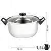Karl Hausmann NERŪDIJANČIO PLIENO DUJINYS SU DANGIU 1,5l 16cm TRADICINIS