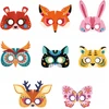 Karnavalinė kaukė - Popierinė kaukė SET OF 8 Mideer Masks Vakarėlis miške