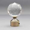 Karnizo užbaigimas CRYSTAL, metalinis, šv. sendinto aukso sp., Ø 16 mm, 2 vnt.