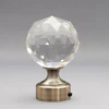 Karnizo užbaigimas CRYSTAL, metalinis, šv. matinio sidabro sp., Ø 16 mm, 2 vnt.