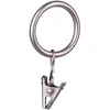 Karnizo žiedai su segtukais CLASSIC, juodos sp, Ø19 mm, 10 vnt