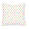 Karo Cotton Pillowcase 40x40 cm Baltas with Colorful Polka Dots - COTTON HOME KIDS