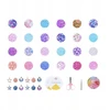 Karoliukai Purpuriniai amatų rinkinys MEGA Box 28 Cells DIY Jewelry 845vnt