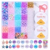 Karoliukai Purpuriniai amatų rinkinys MEGA Box 28 Cells DIY Jewelry 845vnt