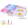 Karoliukai Purpuriniai amatų rinkinys MEGA Box 28 Cells DIY Jewelry 845vnt