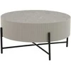 Fotelis Home4You Kavos staliukas ASHER D80xH40cm Pilkas