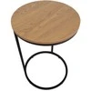 Fotelis Home4You Kavos staliukas HEDVIG D40xH60cm Pelenų/Juoda