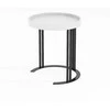 Fotelis Home4You Kavos staliukas KEIRA D40xH45cm Balta