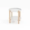 Fotelis Home4You Kavos staliukas NORAH D40xH60cm Balta