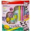 Kayet Candy piešimo rinkinys: trintukai, pieštukai, drožtukas
