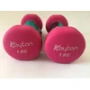 Kaytan Dvi 1kg hantelės su gumine danga