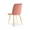 Signal Meble CHIC VELVET KĖDĖ Juodas RĖMAS / ANTIQUE Rožinis BLUVEL 52