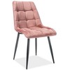 Signal Meble CHIC VELVET KĖDĖ Juodas RĖMAS / ANTIQUE Rožinis BLUVEL 52
