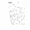Halmar Kėdė K568 Cinamono spalvos
