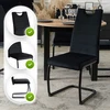 Kėdė Mebel Elite LOPEZ, aksominė, juoda