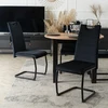 Kėdė Mebel Elite LOPEZ, aksominė, juoda