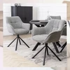 Kėdė Mebel Elite PEONY, pasukama, pilka
