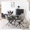 Kėdė Mebel Elite PEONY, pasukama, pilka
