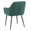 Kėdė TAPICEROWANE WELUROWE PIKOWANE DO SALONU JADALNI ZIELONE NOWOCZESNE