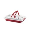 Kepimo forma 42x29x5 cm su plastikiniu dangčiu CHERRY (iki +230C) Ambition 83014