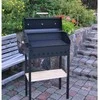 Abas Smokehouse Kepsninė su dangčiu ir termometru Abas 90x36x75cm 1 grotelės