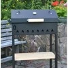 Abas Smokehouse Kepsninė su dangčiu ir termometru Abas 90x36x75cm 1 grotelės