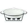 Riposo Keptuvė su šildytuvu 37,5 cm 2,3 l Maestro MR-11559-74 balta