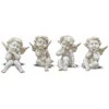 Keraminė figūrėlė ANGELIUKAS, baltos sp., 4 rūšys, 6,5 x 8 x 9,5 cm