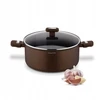 KERAMINIS PUODAS su dangteliu indukcinis dujos Konighoffer Reno Brown 28cm 7l