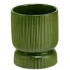 Dekoratyvinis gėlių vazonas Barcelona Ø13cm H15cm keraminis/žalias