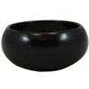 Polnix Dekoratyvinis gėlių vazonas Piano D15cm H13cm keraminis/juodas