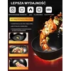 Ketaus puodas 24 cm mažas Wok pieno neprideganti keptuvė su dangčiu
